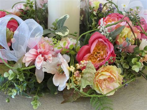 Spring Floral Wreath Floral Wreath Centerpiece Bridal Etsy Uk
