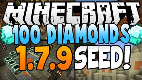 Minecraft Seeds 100 Diamonds Village At Spawn 2 Temples Mesa