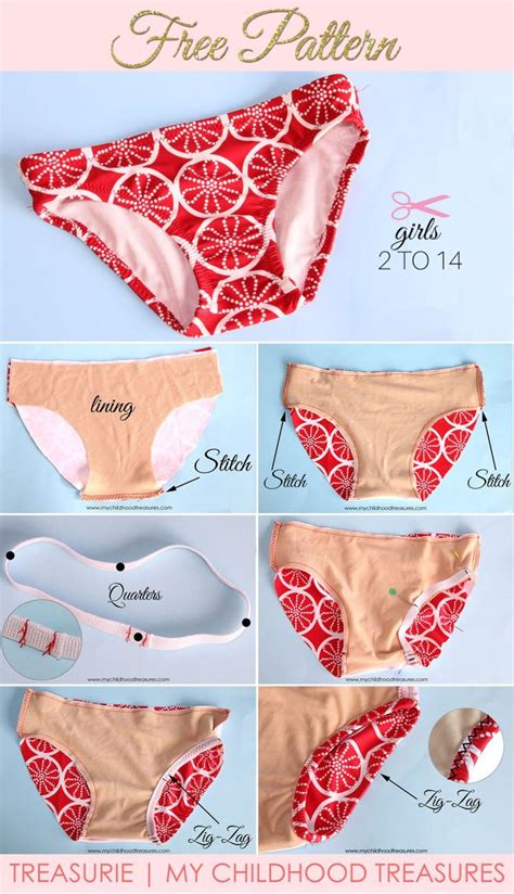 Diy Bikini Free Bikini Bottom Pattern For Girls Coser Ropa Interior