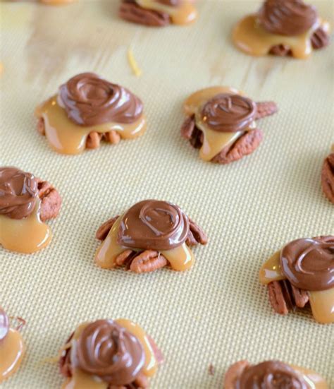When toasting pecans, so do lightly, as they can scorch. Turtle Candy | Recipe | Caramel pecan, Candy recipes ...