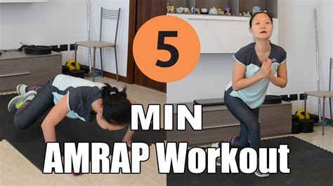 5 Min Full Body Amrap Workout Body Weight Only Strength Workout 2