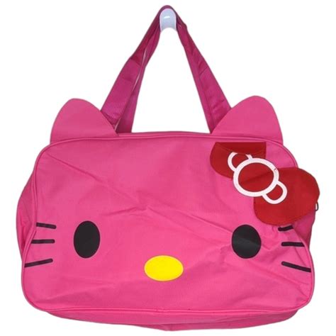 Hello Kitty Bags Hello Kitty Pink Large Overnight Duffle Style Travel Dance Gymnastics Bag