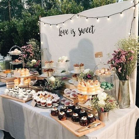 50 Delightful Wedding Dessert Display and Table Ideas - SooPush