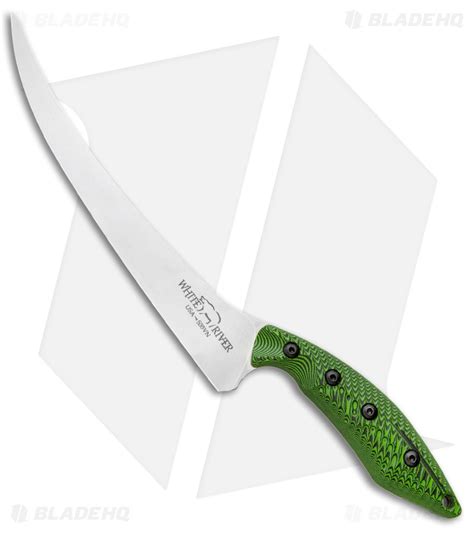 white river 8 5 step up fillet knife green blade hq