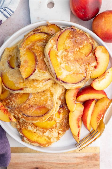 Peach Pancakes Everyday Delicious