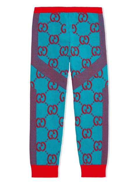 Gucci Kids Gg Supreme Knitted Trousers Farfetch