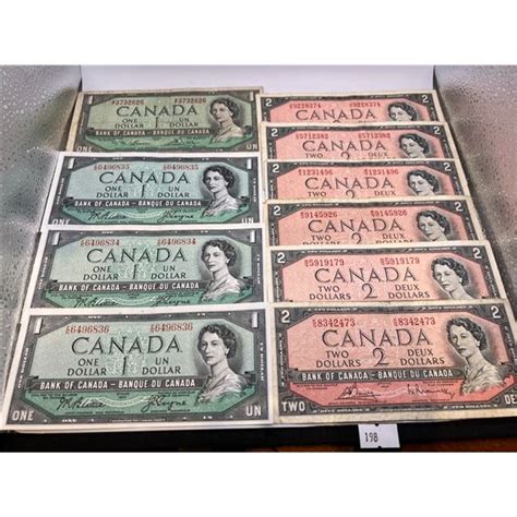 1954 Canada Banknotes Set Of 10 Beck Auctions Inc