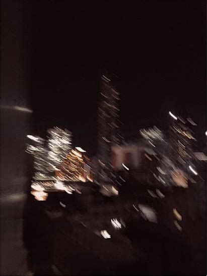 Blurry Black Aesthetic City