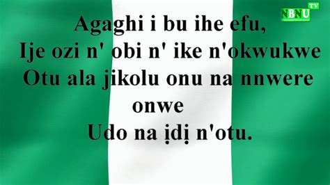 Igbo Nigeria National Anthem In Igbo Language Nbnu Tv Youtube