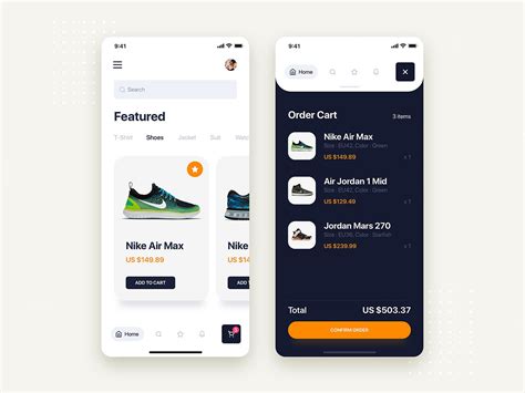 E Commerce Store Mobile App Ui Kit Template Uplabs