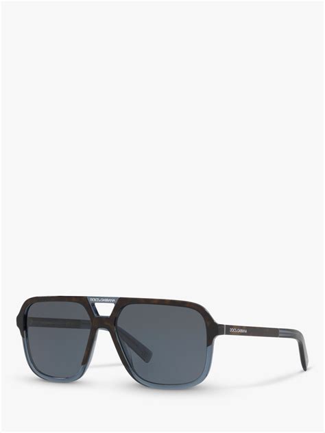 dolce and gabbana dg4354 men s square sunglasses black grey at john lewis and partners