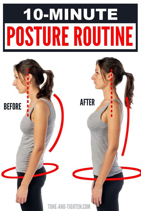 Minute Posture Routine Better Posture Exercises Posture Exercises
