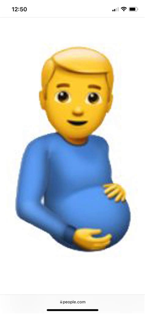 Pineapple On Pizza Speculator On Twitter New Apple Pregnant Man Emoji Looks Like A Regular