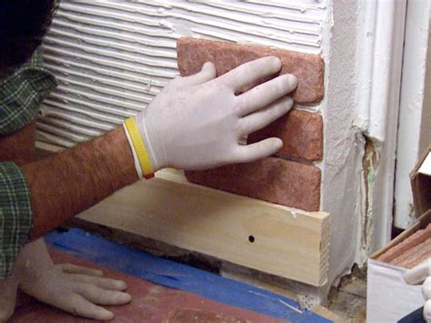 How To Install Brick Veneer On A Wall Diy Brick Wall Brick Cladding