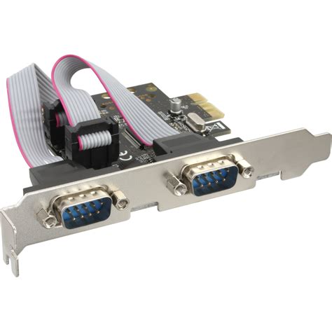 Inline® Interface Card 2x Serial 9 Pin Pcie Pci Express Pcie Io