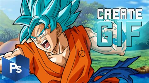 HOW TO MAKE A GIF ANIMATION IN PHOTOSHOP 😱 GOKU SHOOTING ...