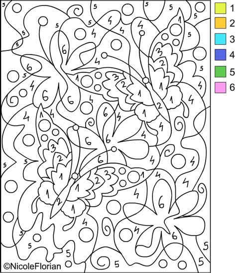 Nicole's Free Coloring Pages: COLOR BY NUMBER * Coloring pages