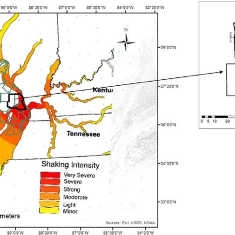 Left New Madrid Seismic Zone Map Showing Major Pipelines And Bridges