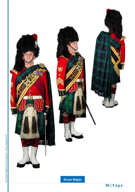 Scots Regimental Band No1 Dress Ceremonial Full Drum Major