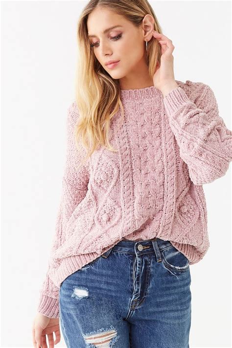 Chenille Knit Sweater Sweaters Chenille Sweater Cute Clothes For Women