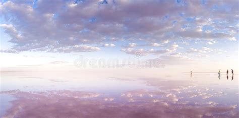 background of reflection of clouds infinity on pink lake stock image image of blur lagoon