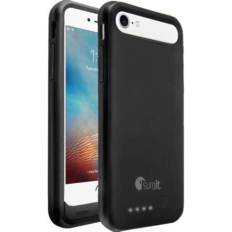 Surgit Battery Case For Iphone 7 Plus8 Plus Black