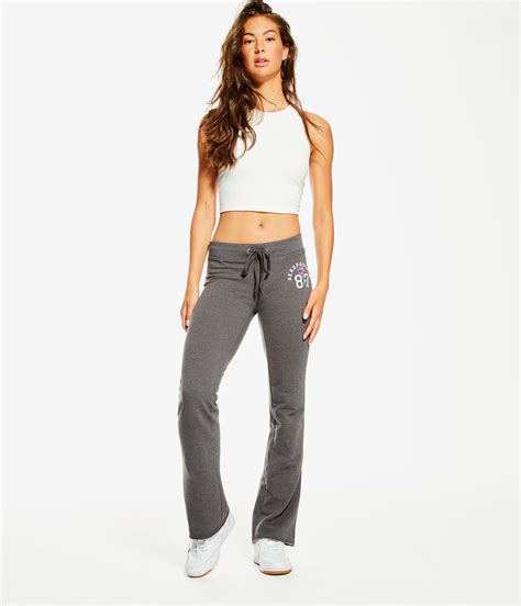 Aeropostale 87 Rose Low Rise Fit And Flare Sweatpants