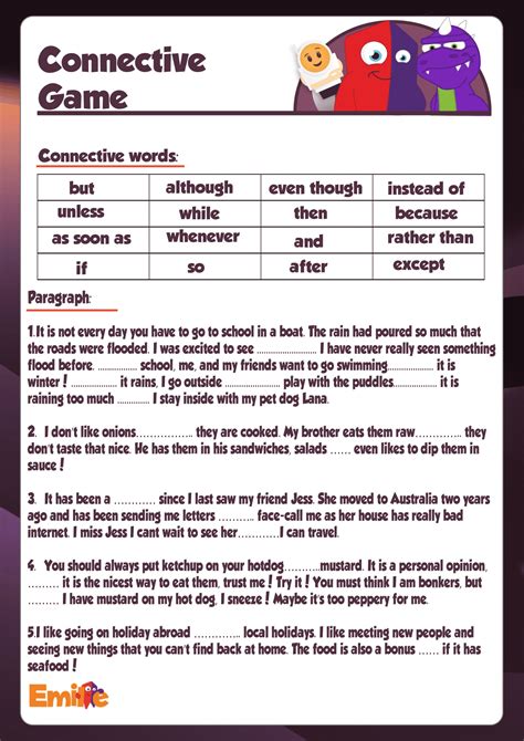 Connectives Complex Sentences Worksheets