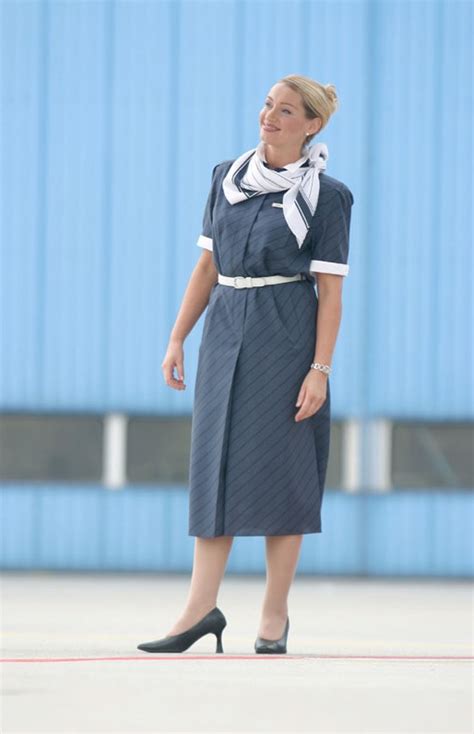 World Stewardess Crews Lufthansa Flight Attendant Uniform History