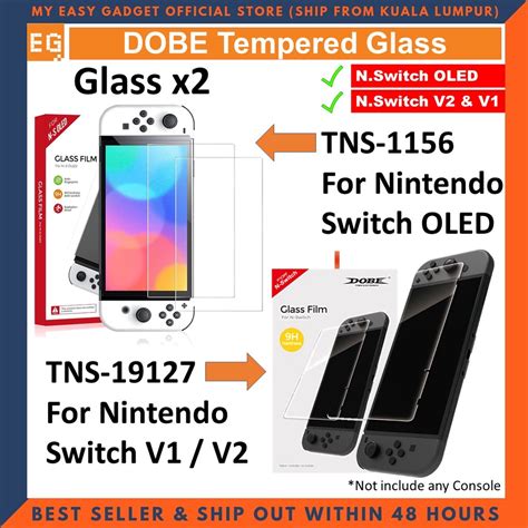 Dobe Nintendo Switch Oled Switch V2 Tempered Glass Protective Screen Protector Glass Film