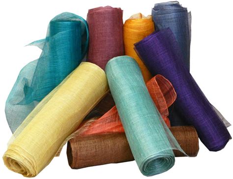 Abaca Fiber Textile “wrap” In Lots Of Delicious Colors