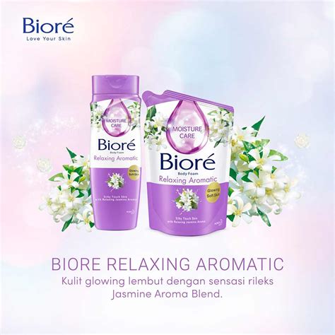 Kao Biore Body Foam Relaxing Aromatic Jasmine Btl 100Ml Klik Indomaret