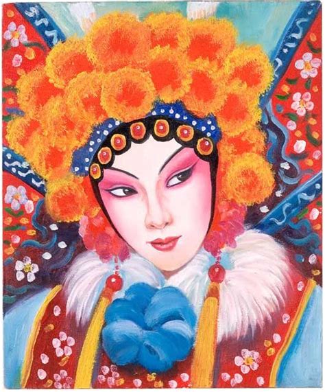 Oil Painting Peking Opera Singer Home Décor Paintings