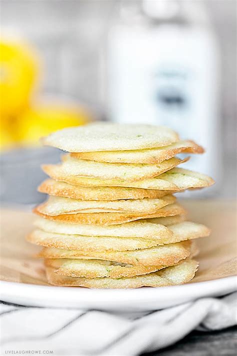 Thin Lemon Crisp Cookies