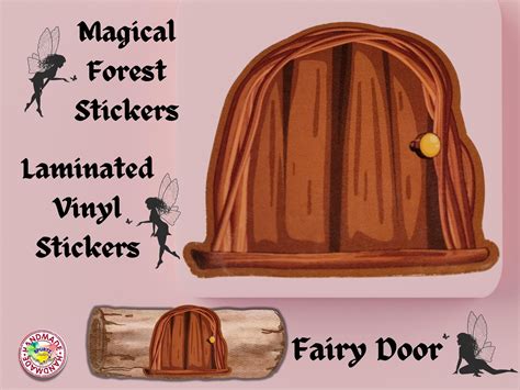 Door Stickers Sticker Paper Fairy House Fairy Garden Avoid Wrinkles
