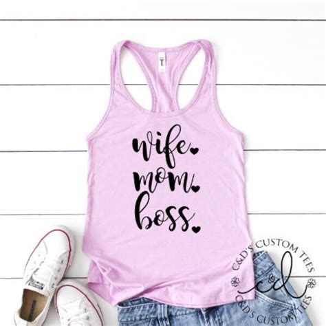 Wife Mom Boss Shirt Etsy