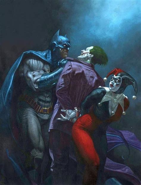 Fanart Batman Vs Joker And Harley Quinn By Riccardo Federici Rdc