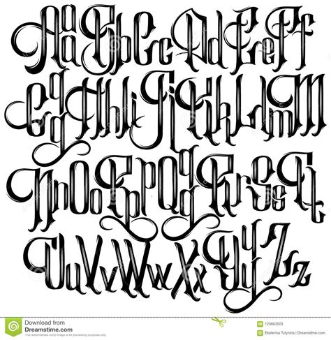 Calligraphy Alphabet Gothic T