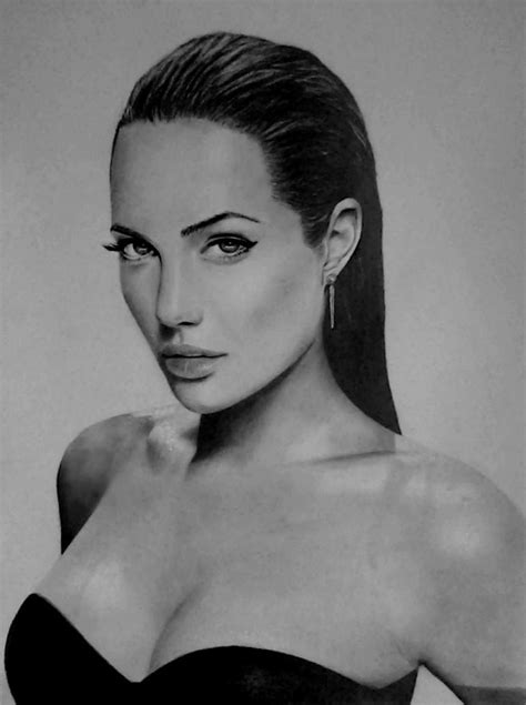 My Pencil Drawing Of Angelina Jolie By Alexart1994 On Deviantart