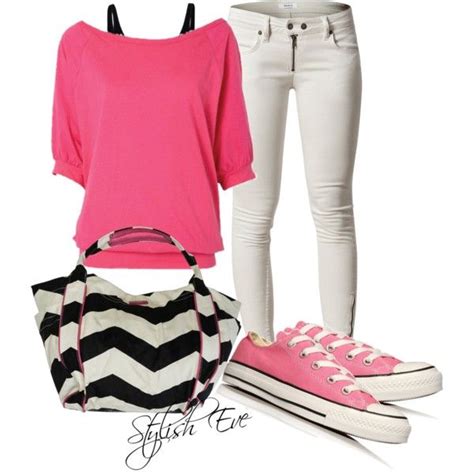 Pink And Black Outfit By Stylisheve On Polyvore Outfits With