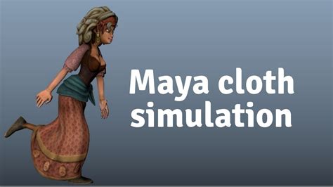 Maya Cloth Simulation Using Ncloth Youtube