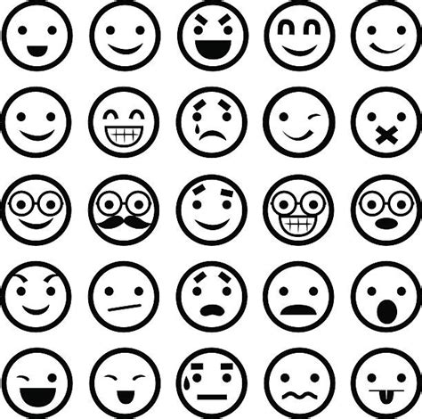 Drawing Of A Excited Face Emoticon Illustrations Royalty Free Vector Graphics And Clip Art Istock