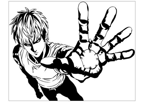 13 Coloring Pages One Punch Man