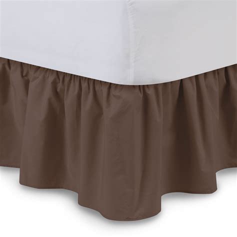 Harmony Lane Twin Xl Size Ruffled Bed Skirt 18 Inch Drop Dust Ruffle