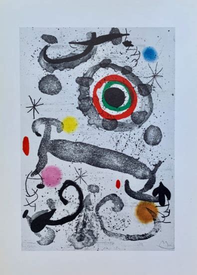 Joan Miro Lastre Du Marecage Facsimile Signed 1982 Offset Lithograph