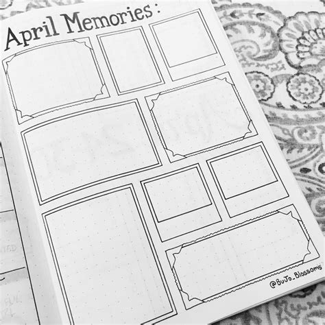 All Ready To Fill Out My April Memories Page Setting Up A New Month And Concluding The Old One