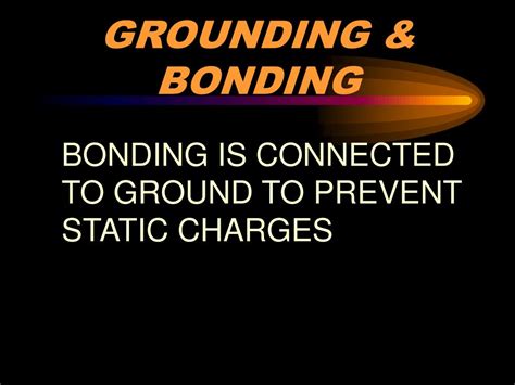 Bonding And Grounding Safety Poster