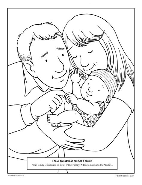 A Year Of Fhe 2010 Wk 38 Honoring Your Parents Baby Coloring