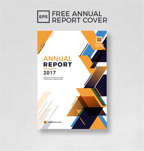 Free Annual Report Cover Template On Behance