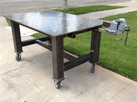 By making your own welding table, you can create a product that is much more lightweight and for a basic welding table, you will need: Fabrication Table by kazlx -- Homemade fabrication table ...